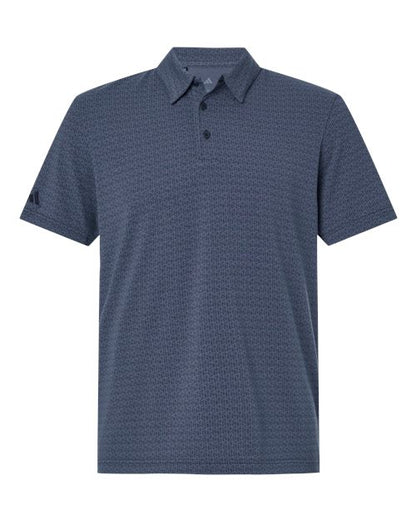 adidas A702 Men's Blended Printed Polo - Preloved Ink - Front
