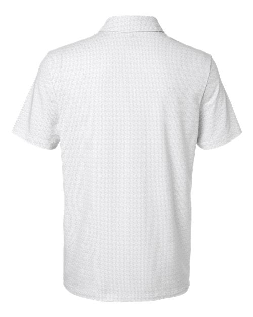 adidas A702 Men's Blended Printed Polo - White - Back