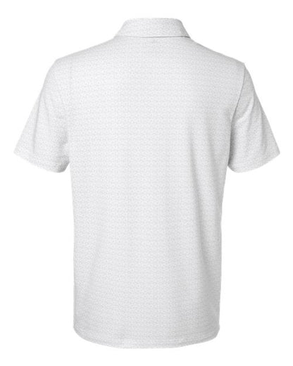 adidas A702 Men's Blended Printed Polo - White - Back