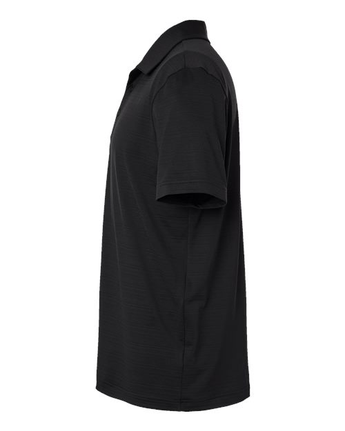 adidas A704 Men's Textured Stripe Polo - Black - DirectSide