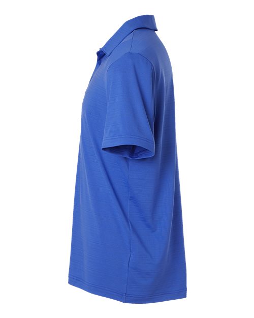 adidas A704 Men's Textured Stripe Polo - Bright Royal - DirectSide