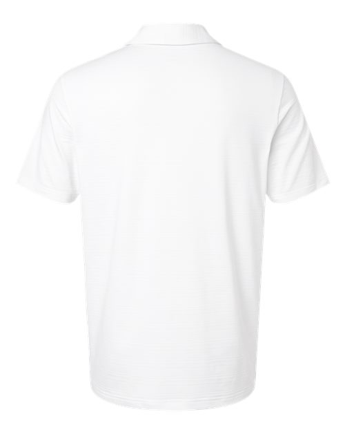 adidas A704 Men's Textured Stripe Polo - White - Back