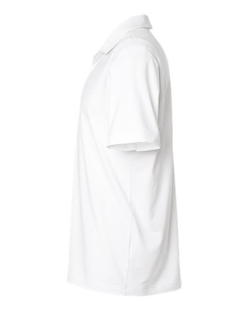 adidas A704 Men's Textured Stripe Polo - White - DirectSide