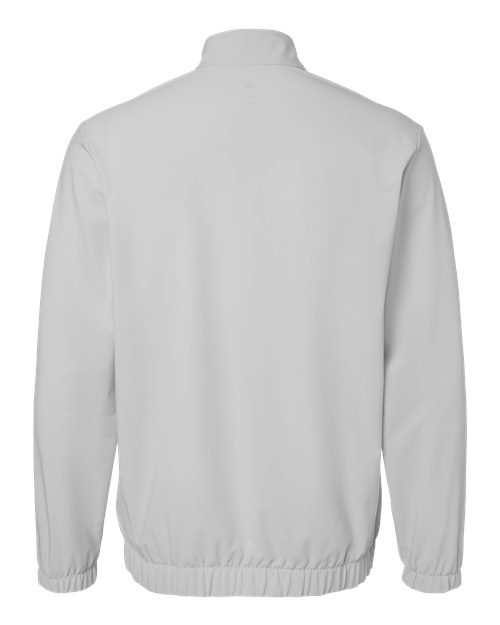 adidas A705 Men's Stretch Woven Half-Zip Pullover - Grey One - Back
