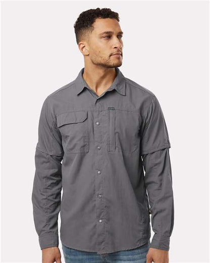 Columbia 212332 Men's Skien Valley™ Pocket Shirt - City Grey - OnModelFront