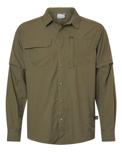 Columbia 212332 Men's Skien Valley™ Pocket Shirt - Stone Green - Front