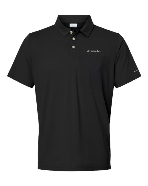 Columbia 211856 Men's Tech Trail™ Utility Polo - Black - Front