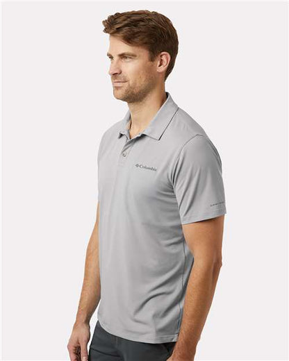 Columbia 211856 Men's Tech Trail™ Utility Polo - Columbia Grey - OnModelSide