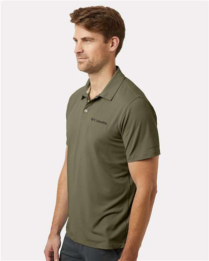 Columbia 211856 Men's Tech Trail™ Utility Polo - Stone Green - OnModelSide