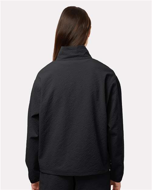 Columbia 211893 Women's Sucker for Summer™ Half-Zip Pullover - Black - OnModelBack