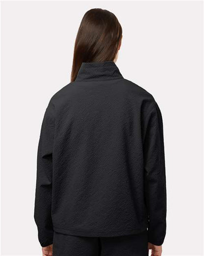 Columbia 211893 Women's Sucker for Summer™ Half-Zip Pullover - Black - OnModelBack