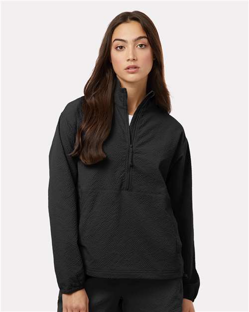 Columbia 211893 Women's Sucker for Summer™ Half-Zip Pullover - Black - OnModelFront