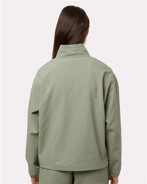 Columbia 211893 Women's Sucker for Summer™ Half-Zip Pullover - Safari - OnModelBack