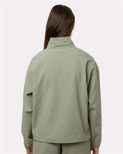 Columbia 211893 Women's Sucker for Summer™ Half-Zip Pullover - Safari - OnModelBack