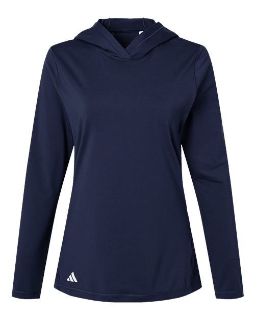 adidas A1003 Women's Performance Hooded Pullover - Collegiate Navy - Front
