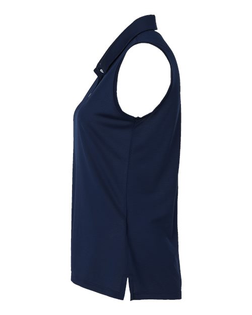 adidas A1005 Women's Ottoman Sleeveless Polo - Collegiate Navy - DirectSide
