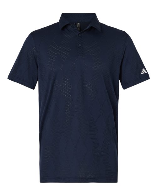 adidas A2008 Men's Ultimate365 Textured Polo - Collegiate Navy - Front