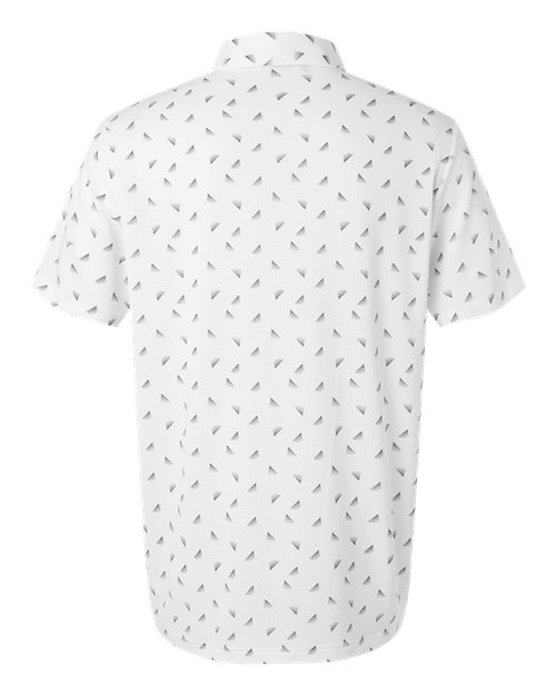 adidas A2012 Men's Ultimate365 Mesh Print Polo - White/ Black - Back