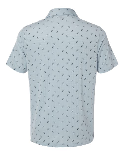 adidas A2012 Men's Ultimate365 Mesh Print Polo - Wonder Blue/ Collegiate Navy - Back