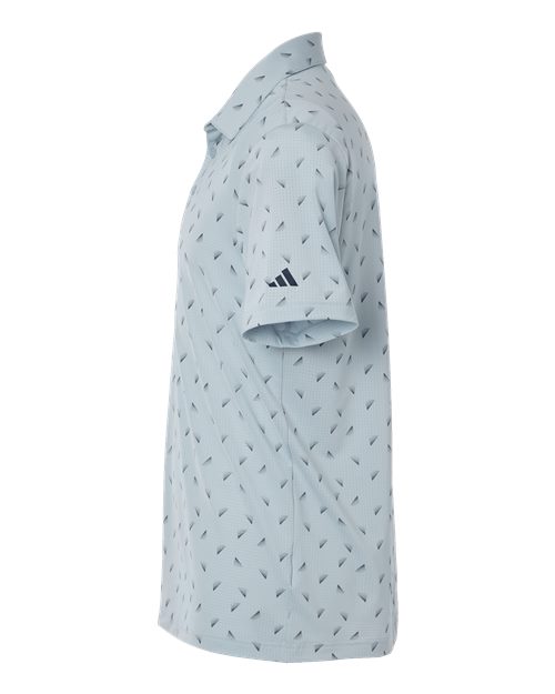 adidas A2012 Men's Ultimate365 Mesh Print Polo - Wonder Blue/ Collegiate Navy - DirectSide