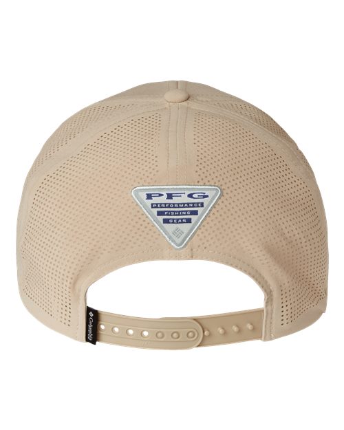 Columbia 212134 Tidal Pursuit™ 3D Stretch Snapback Cap - Ancient Fossil/ Fish Circle Bass - Back