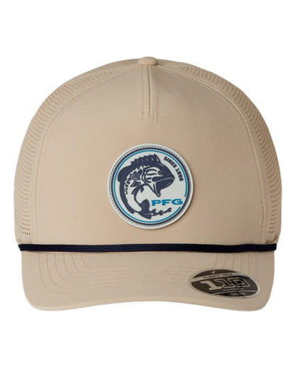 Columbia 212134 Tidal Pursuit™ 3D Stretch Snapback Cap - Ancient Fossil/ Fish Circle Bass - Front