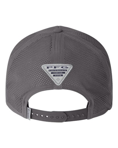 Columbia 212134 Tidal Pursuit™ 3D Stretch Snapback Cap - City Grey/ Fish Circle Bass - Back
