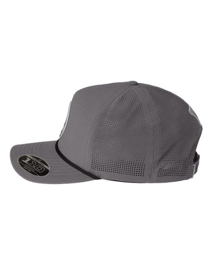 Columbia 212134 Tidal Pursuit™ 3D Stretch Snapback Cap - City Grey/ Fish Circle Bass - DirectSide