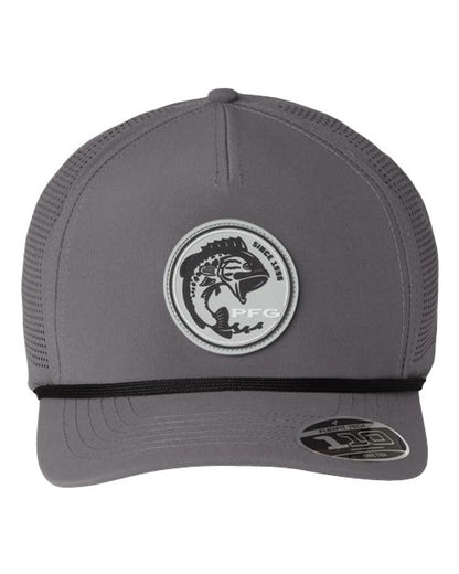 Columbia 212134 Tidal Pursuit™ 3D Stretch Snapback Cap - City Grey/ Fish Circle Bass - Front