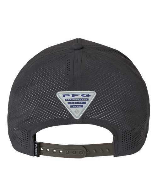 Columbia 212134 Tidal Pursuit™ 3D Stretch Snapback Cap - Shark/ Fish Circle Red Fish - Back