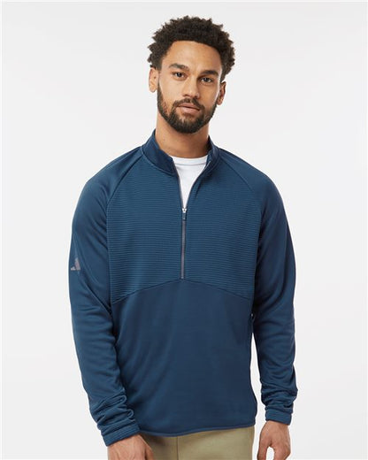 adidas A587 Men's Performance Quarter-Zip Pullover - style view