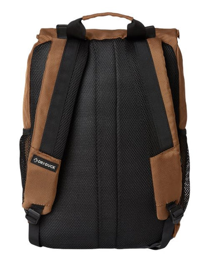 DRI DUCK 1410DD Roll Top Backpack - Saddle - Back