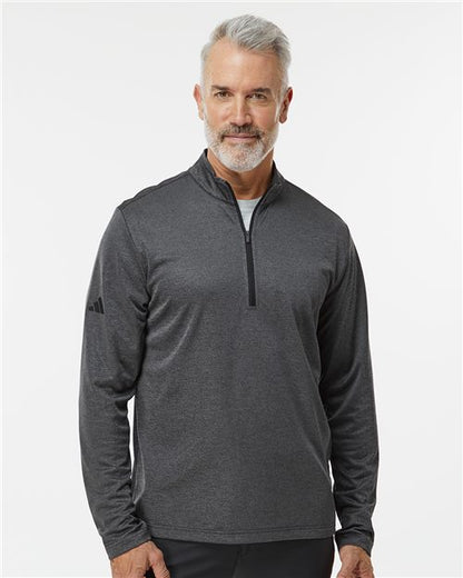 adidas A593 Men's Space Dyed Quarter-Zip Pullover - style view