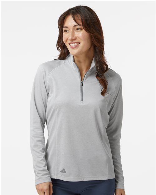 adidas A594 Women's Space Dyed Quarter-Zip Pullover - style view