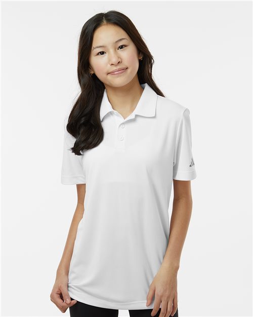 adidas A4000 Youth Performance Polo - style view