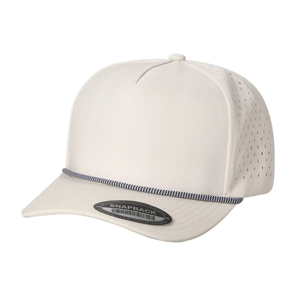 5TCP 5-Panel Waterproof Rope Cap – Durable Outdoor Snapback - TAN