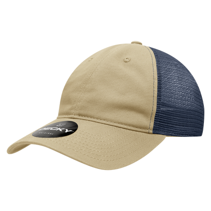 Decky-120-6 Panel Low Profile Relaxed Cotton Trucker