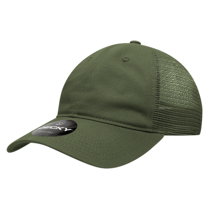 Decky-120-6 Panel Low Profile Relaxed Cotton Trucker