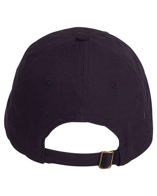 Big Accessories BX001Y Youth Classic Brushed Twill Cap - Navy - Back