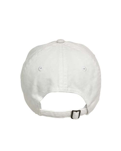 Big Accessories BX001Y Youth Classic Brushed Twill Cap - White - Back