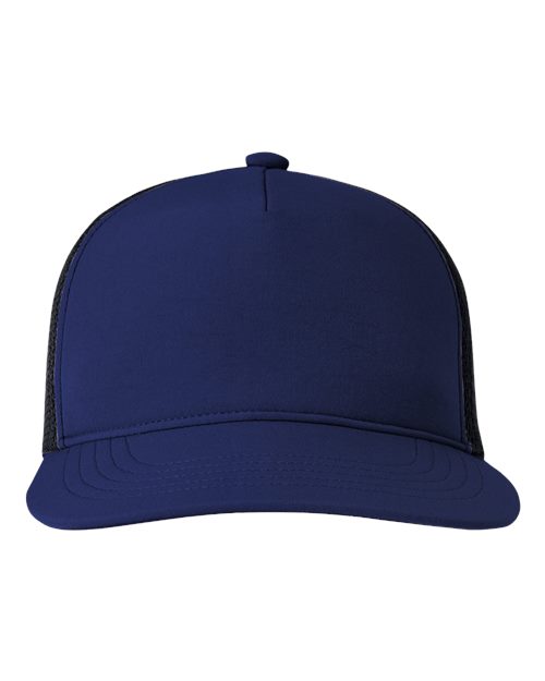 Big Accessories BA708 Bend Foam Trucker Cap - Navy/ Black - Front