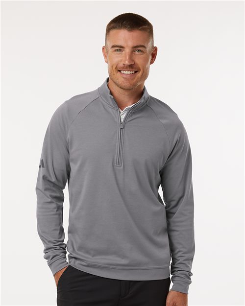 adidas A598 Men's Club Quarter-Zip Pullover - style view