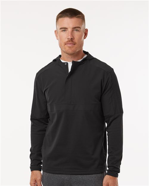 adidas A607 Men's Half-Zip Hooded Anorak - style view