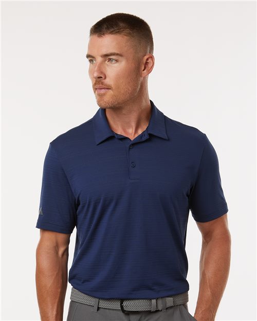 adidas A704 Men's Textured Stripe Polo - style view
