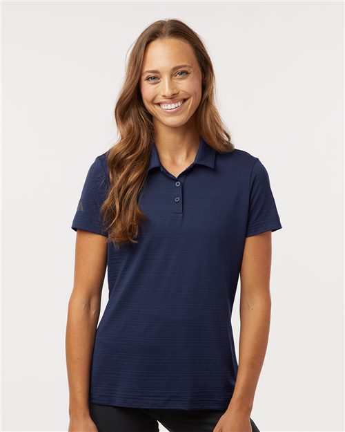 adidas A707 Women's Textured Stripe Polo - style view