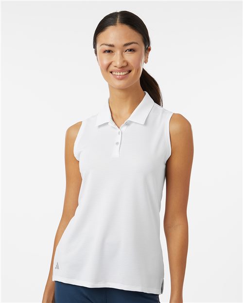 adidas A1005 Women's Ottoman Sleeveless Polo - style view