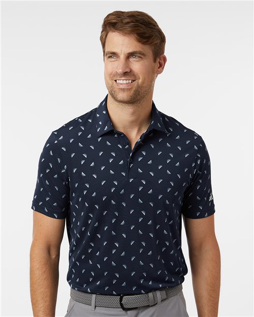 adidas A2012 Men's Ultimate365 Mesh Print Polo - style view