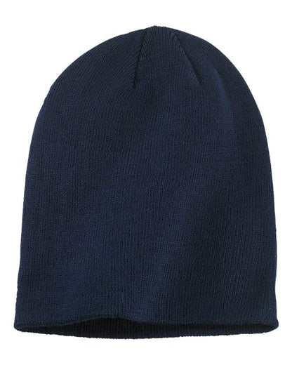 Big Accessories BA519 Slouch Beanie - Navy - Front