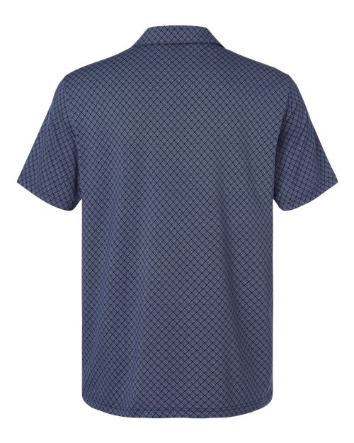 adidas A716 Men's 4-Way Stretch Printed Polo - Collegiate Navy - Back