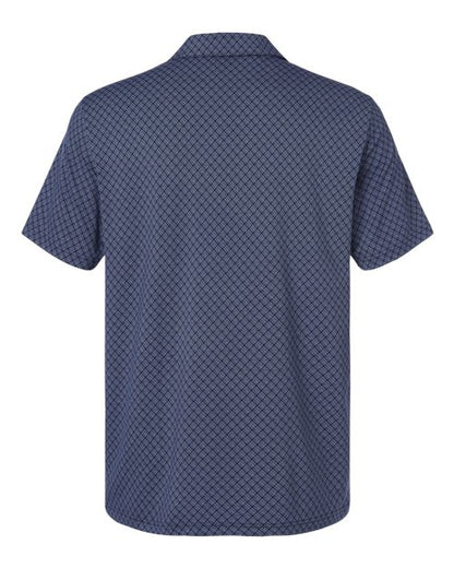 adidas A716 Men's 4-Way Stretch Printed Polo - Collegiate Navy - Back